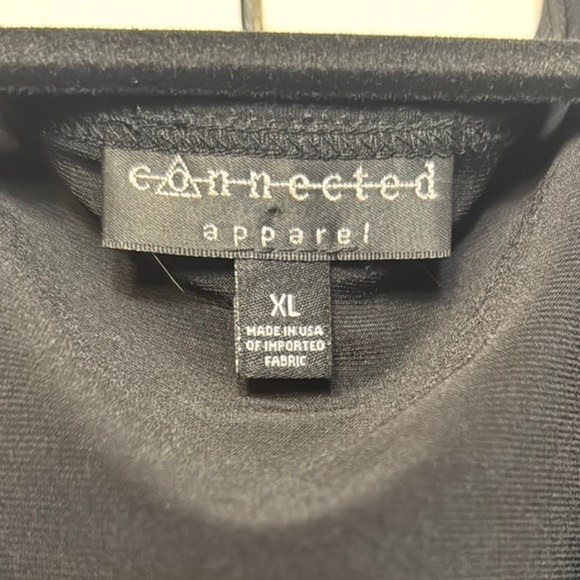 Versatile Connected Apparel Black Open Waterfall Front Topper/Jacket - Picture 6 of 6